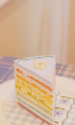 彩虹蛋糕手机壁纸