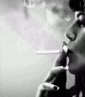 夜店女士抽烟gif动态图片