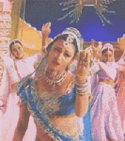 印度女子歌舞搞笑表情gif动态图片